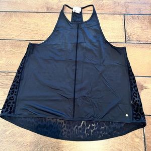 Kate Spade x Beyond Yoga Leopard Mesh Back Activewear Tank Top